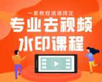 专业去视频水印教程 静态水印、动态水印、文字水印、图片水印一套教程通通搞定-一起网赚吧