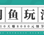 龟课·闲鱼项目玩法实战班第12期，操作10天左右利润有8000元细节玩法-一起网赚吧