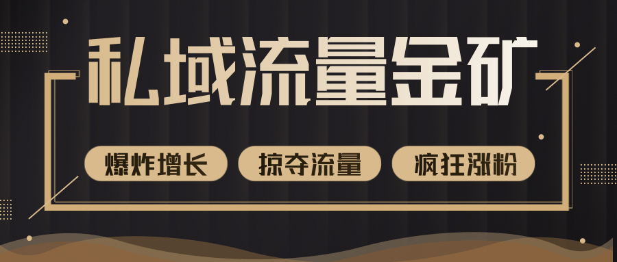 价值2200元私域流量的金矿，循环获取各大媒体精准流量，无限复制网红的精准流量！-一起网赚吧