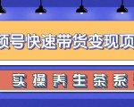 柚子视频号带货实操变现项目，零基础操作养身茶月入10000+-一起网赚吧