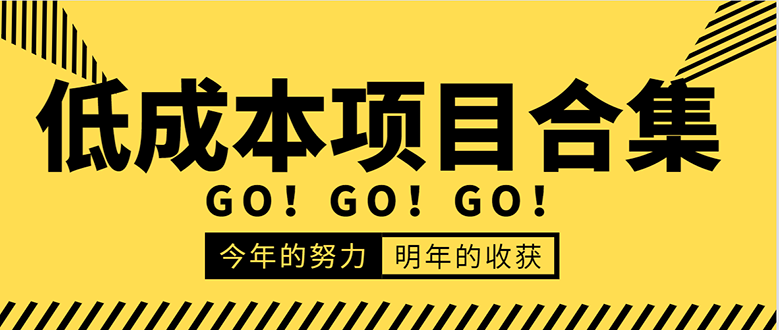 低成本零成本项目合集：赚钱快的慢的、暴利的，线上线下的，价值万元资料-一起网赚吧