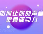 刘琪·如何让你的声音更具吸引力（20节课-完结）-一起网赚吧