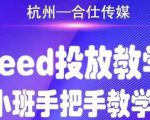 合仕传媒Feed投放教学,手把手教学,开车烧钱必须自己会-一起网赚吧