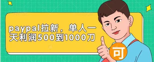 Paypal拉新赚美刀项目，单人一天利润500-1000刀【视频课程】-一起网赚吧