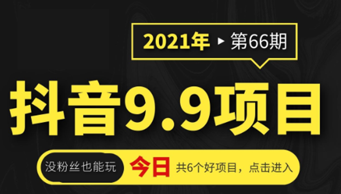 抖音9.9课程项目，没粉丝也能卖课，一天300+粉易变现-一起网赚吧