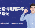 职业跨境电商卖家聊亚马逊：亚马逊运营的10项必备知识，12堂课让你看懂亚马逊运营-一起网赚吧