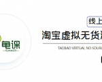 龟课·淘宝虚拟无货源电商5期，全程直播 现场实操，一步步教你轻松实现躺赚-一起网赚吧