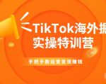 TikTok海外掘金实操特训营:手把手教运营变现赚钱-一起网赚吧