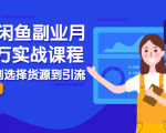 2021闲鱼副业月入过万实战课程:从开店到选择货源到引流,全程实战教学-一起网赚吧