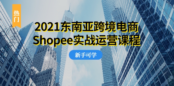 2021东南亚跨境电商Shopee实战运营课程，0基础、0经验、0投资的副业项目-一起网赚吧