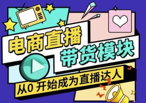 大鹏·电商直播带货课，系统学习直播带货各环节技巧和套路-一起网赚吧