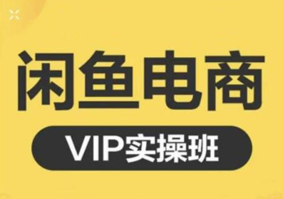 鱼客·闲鱼电商零基础入门到进阶VIP实战课程，帮助你掌握闲鱼电商所需的各项技能-一起网赚吧