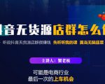 蟹老板·抖音无货源店群怎么做,吊打市面一大片《抖音无货源店群》的课程-一起网赚吧