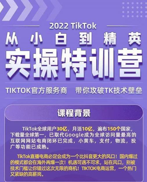 Seven漆·2022Tiktok从小白到精英实操特训营，带你掌握Tiktok账号运营-一起网赚吧