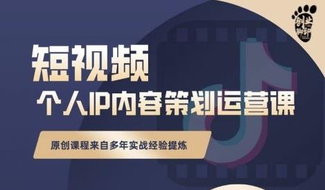 抖音短视频个人ip内容策划实操课，真正做到普通人也能实行落地-一起网赚吧