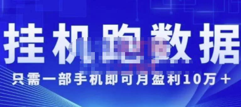 猎人电商:挂机数跑‬据，只需一部手即机‬可月盈利10万＋（内玩部‬法）价值4988元-一起网赚吧