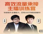 高效流量承接主播训练营:快速提升主播能力,实现100万销售直播间-一起网赚吧