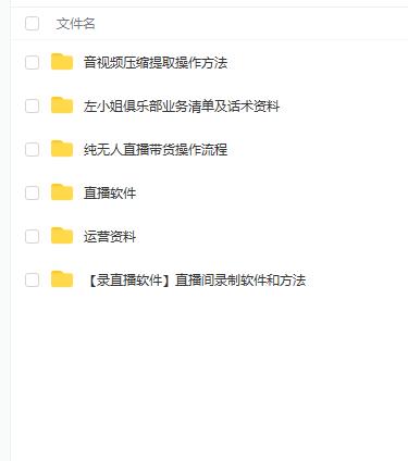 左小姐-直播带货俱乐部十三行、无人直播，全套教程附：工具、文档、话术资料-一起网赚吧