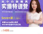 Seven漆:国内&TIKTOK短视频直播训练营，全球直播带货的风口赶紧乘风掘金-一起网赚吧