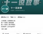 十一说故事·故事性中视频，观众快速共鸣从而快速变现的中视频玩法-一起网赚吧