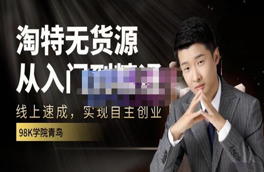 98k学院的淘特无货源线上速成课，从入门到精通，让你最小投入，最高回报-一起网赚吧