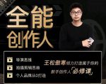 王松傲寒·全能创作人思维课，帮你打造创作人IP，全面提升导演思维-一起网赚吧