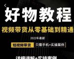 小猛好物分享专业实操课，短视频带货从零基础到精通，详细讲解+实操案-一起网赚吧