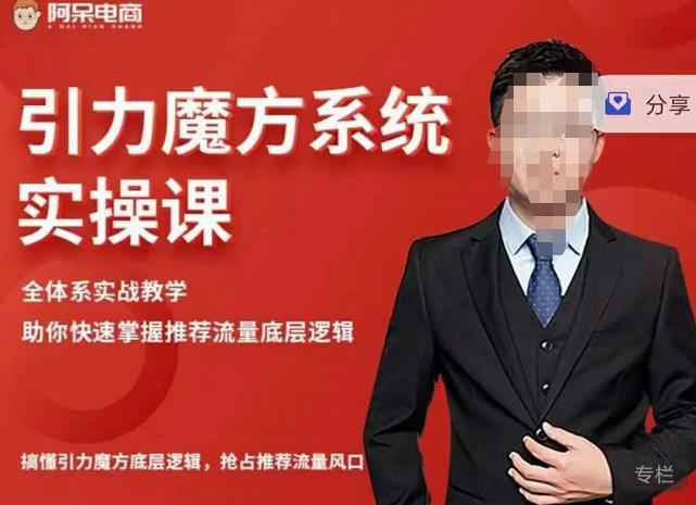 阿呆-引力魔方系统实操课，全体系实战教学，助你快速掌握推荐流量底层逻辑-一起网赚吧