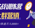 社群营销全套体系课程，助你了解什么是社群，教你快速步入月营10000+-一起网赚吧