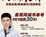 星哥同城教育书单号课程,无需出境简单操作项目稳定-一起网赚吧