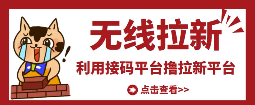 最新接码无限拉新项目，利用接码平台赚拉新平台差价，轻松日赚500+-一起网赚吧