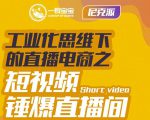 尼克派·工业化思维下的直播电商之短视频锤爆直播间,听话照做执行爆单-一起网赚吧