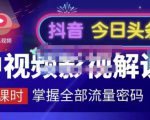 嚴如意·中视频影视解说—掌握流量密码,自媒体运营创收,批量运营账号-一起网赚吧