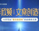 李欣频|文案创造课,0基础可报10天写出“看到就想转”的自媒体文案-一起网赚吧