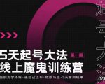 大播·五天起号魔鬼训练营,告别光学不练,逼自己上车,成败与否,5天拿到结果-一起网赚吧