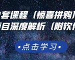 京东撸货全套课程（惊喜拼购），京东撸货项目深度解析（附软件）-一起网赚吧