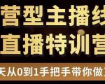 直播电商运营型主播特训营,0基础15天手把手带你做直播带货-一起网赚吧
