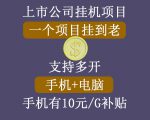 正规挂机项目,支持手机电脑一起挂,支持虚拟机多开,可以挂到老-一起网赚吧
