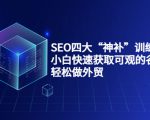 SEO四大“神补”训练营，小白快速获取可观的谷歌流量，轻松做外贸-一起网赚吧