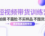 短视频带货训练营:不拍摄 不露脸 不买样品 不囤货发货 简单粗暴混剪带货(第三期)-一起网赚吧