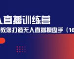 无人直播训练营:手把手教您打造无人直播操盘手(16节课时)-一起网赚吧