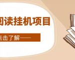 全自动阅读挂机项目，号称单窗10r，全套脚本+教程，小白上手简单-一起网赚吧
