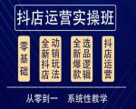 他创传媒·抖音小店系统运营实操课，从零到一系统性教学，抖店日出千单保姆级讲解-一起网赚吧