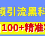 视频引流黑科技玩法,不花钱推广,视频播放量达到100万+,每日100+精准客源-一起网赚吧