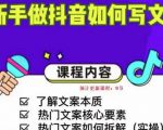 新手做抖音如何写文案,手把手实操如何拆解热门文案-一起网赚吧