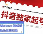 抖音独家起号,一天引流500+精准粉,适合各类行业(9节视频课)-一起网赚吧