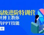 PPT高级进阶特训营：百万粉丝博主教你进阶你的PPT技能(98节课程+PPT素材包)-一起网赚吧