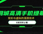 同城高清手机绿幕，直播间现实与虚拟的混搭技术，老板商家必看！-一起网赚吧