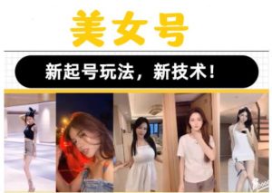 2023抖音快手短视频美女号课程制作玩法教程，美女号搬运新起号玩法，新技术（素材+教程）-一起网赚吧