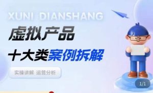 虚拟产品项目拆解课,十大类案例拆解分析运营玩法-一起网赚吧